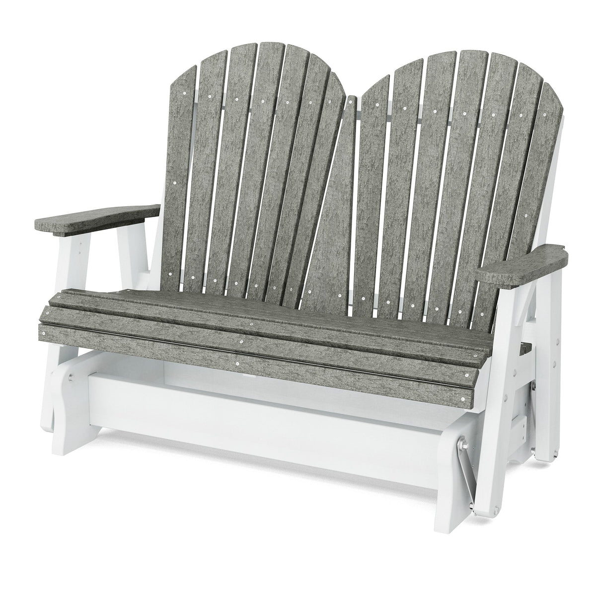 Heritage Double Glider Outdoor Glider Dark Gray / White