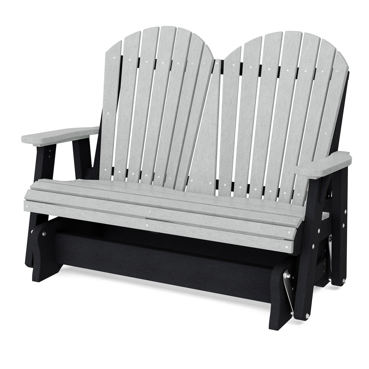 Heritage Double Glider Outdoor Glider Light Gray / Black