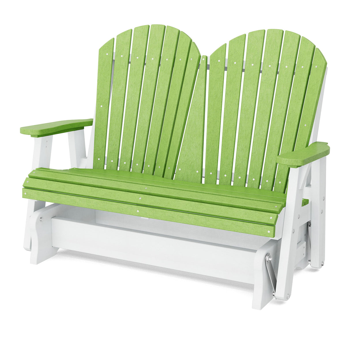 Heritage Double Glider Outdoor Glider Lime Green / White