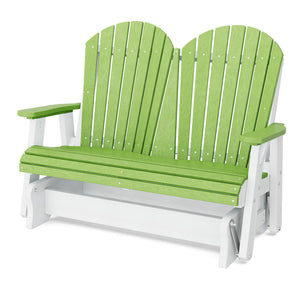 Heritage Double Glider Outdoor Glider Lime Green / White