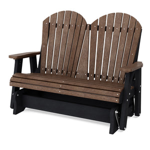 Heritage Double Glider Outdoor Glider Tudor Brown / Black