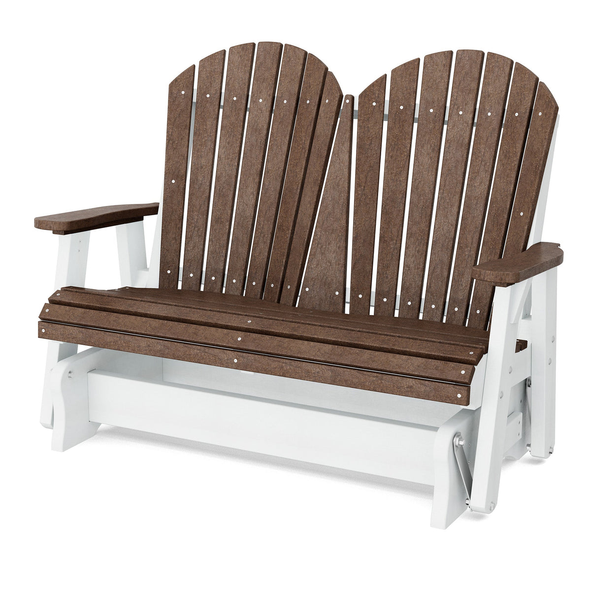Heritage Double Glider Outdoor Glider Tudor Brown / White