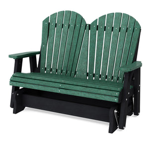 Heritage Double Glider Outdoor Glider Turf Green / Black