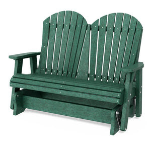 Heritage Double Glider Outdoor Glider Turf Green / Same Color