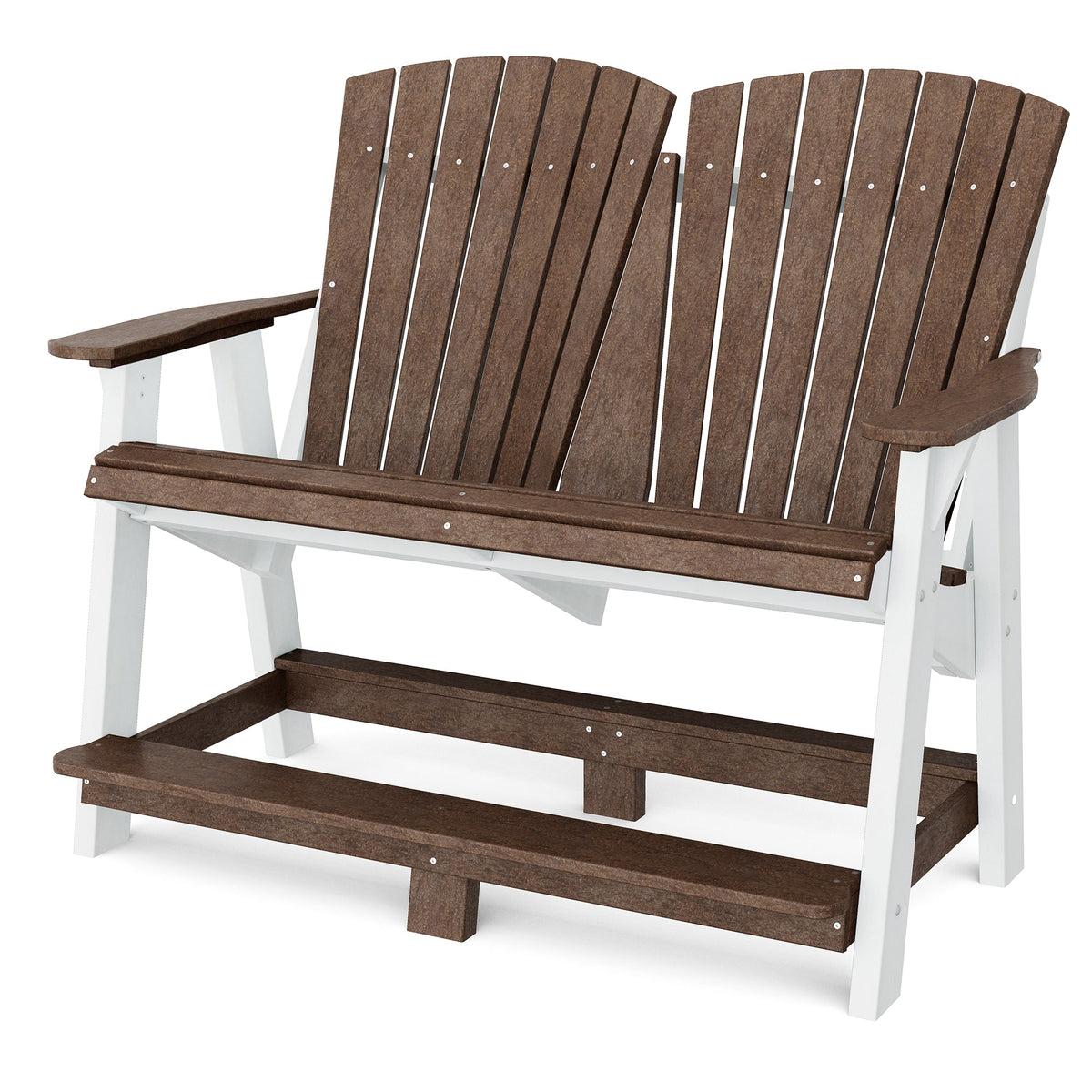 Heritage Double High Adirondack Garden Bench