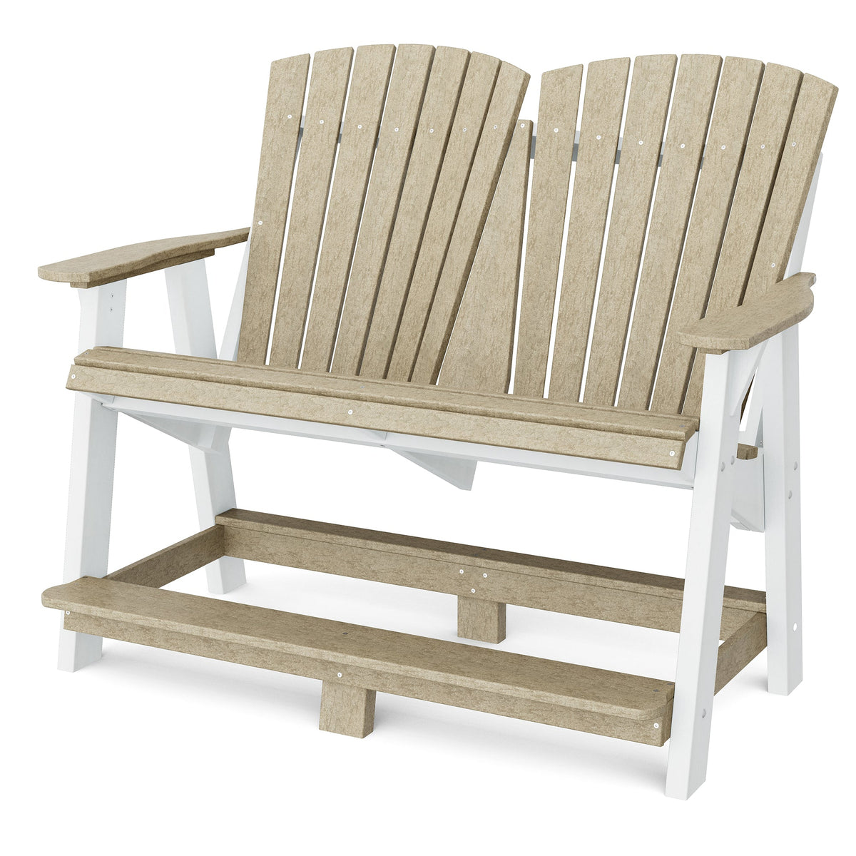 Heritage Double High Adirondack Garden Bench