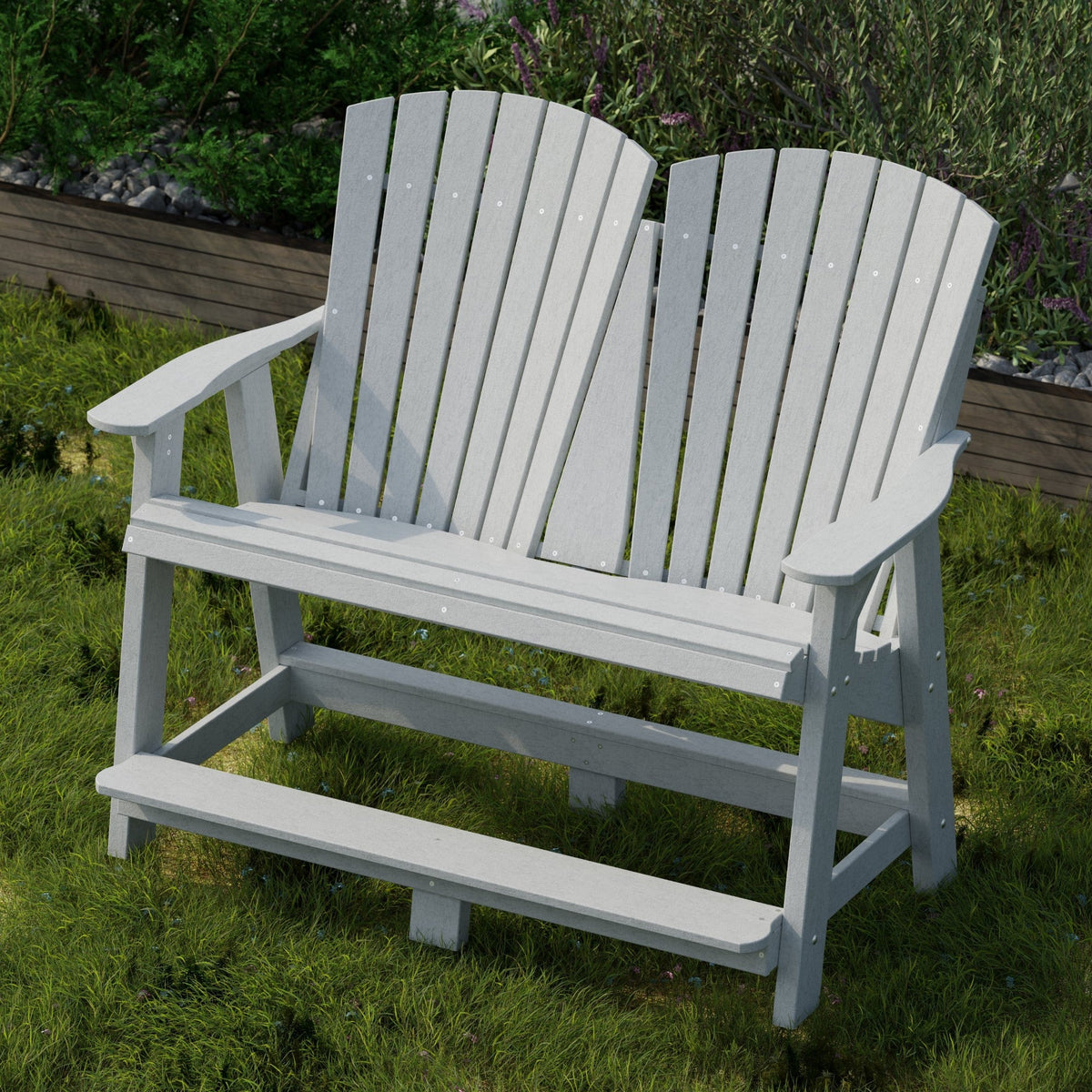 Heritage Double High Adirondack Garden Bench