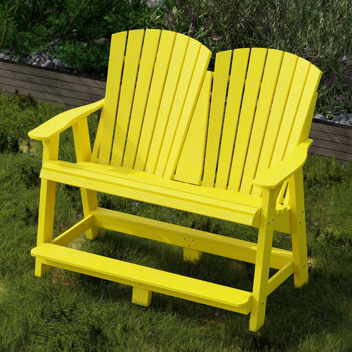 Heritage Double High Adirondack Garden Bench