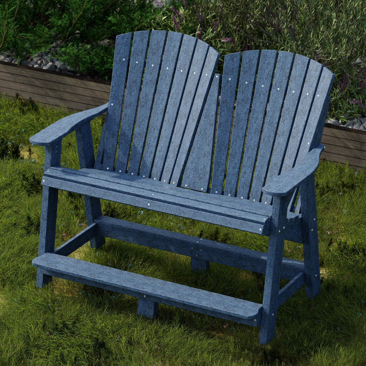 Heritage Double High Adirondack Garden Bench