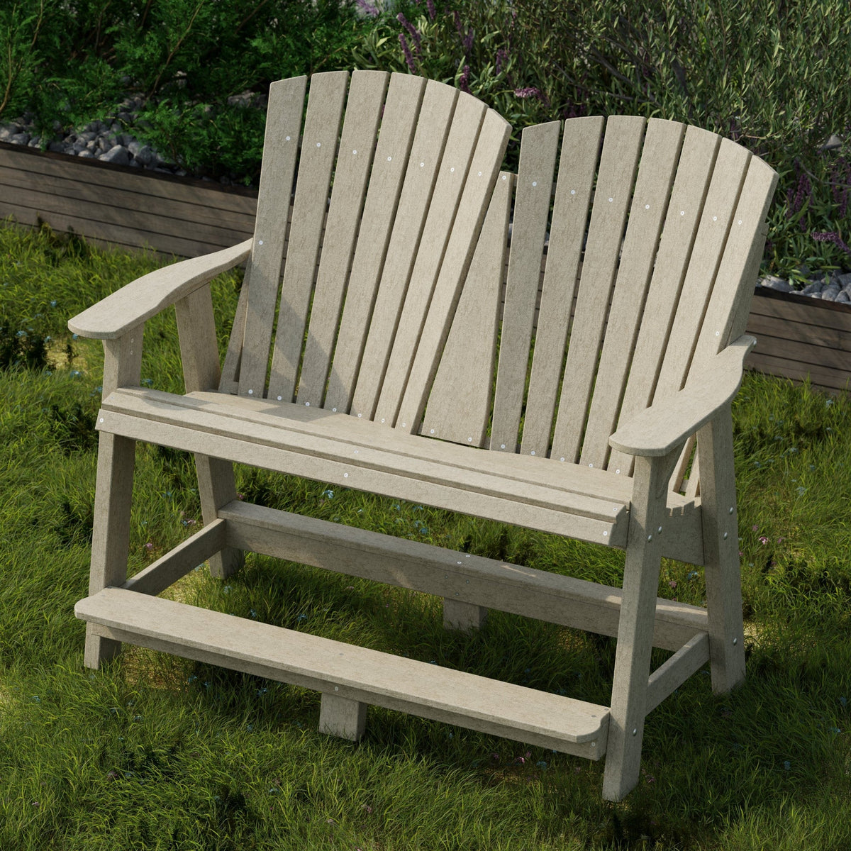 Heritage Double High Adirondack Garden Bench