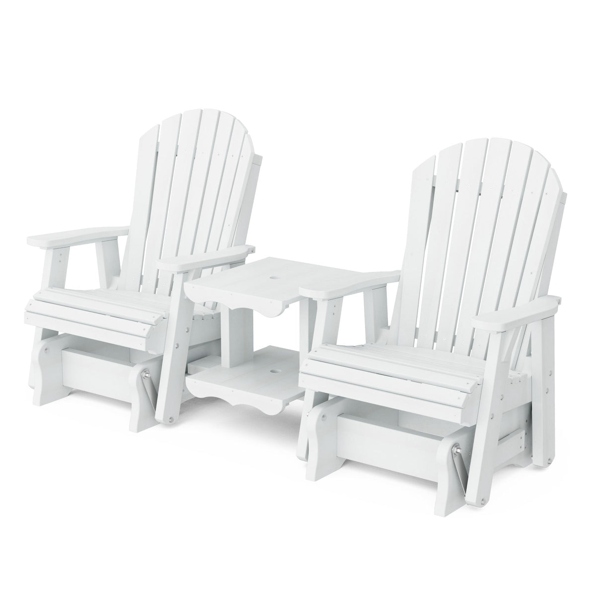 Heritage Double Rock-a-Tee Bench Garden Bench White / Solid