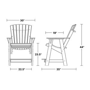Heritage High Adirondack Chair Outdoor Chair