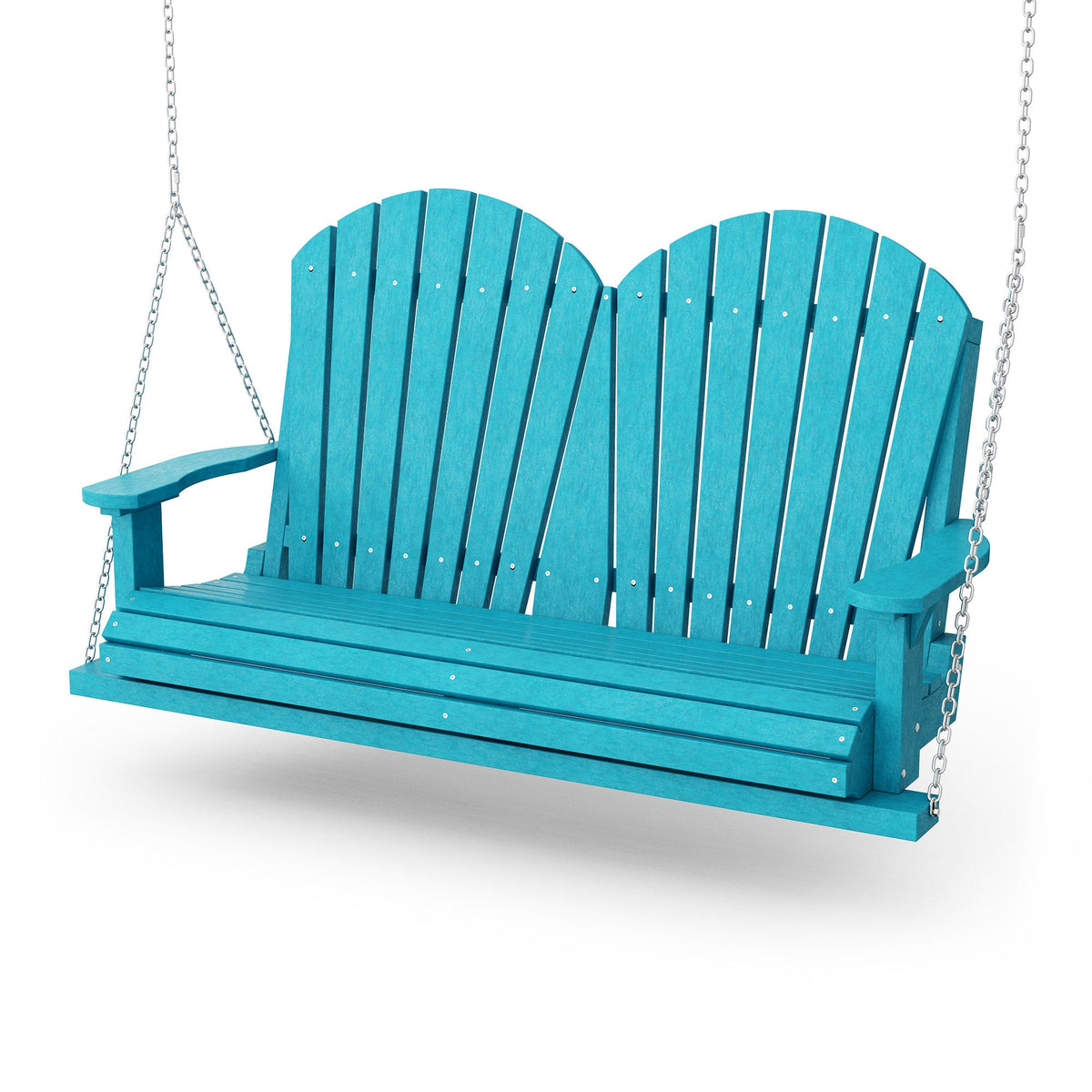Heritage Two Seat Swing Porch Swing Aruba Blue / Same Color