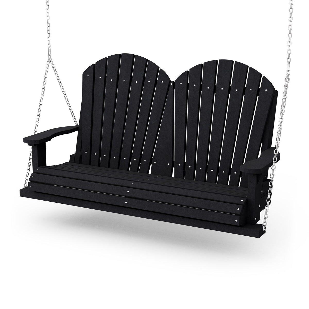 Heritage Two Seat Swing Porch Swing Black / Same Color