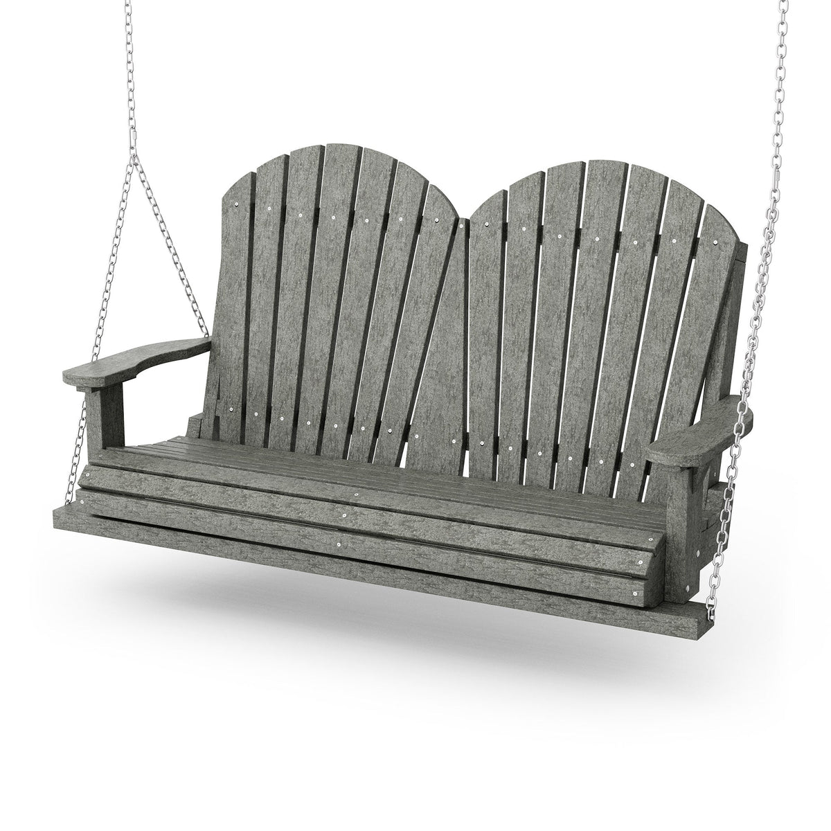 Heritage Two Seat Swing Porch Swing Dark Gray / Same Color