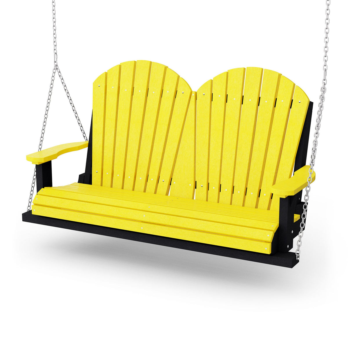 Heritage Two Seat Swing Porch Swing Lemon Yellow / Black