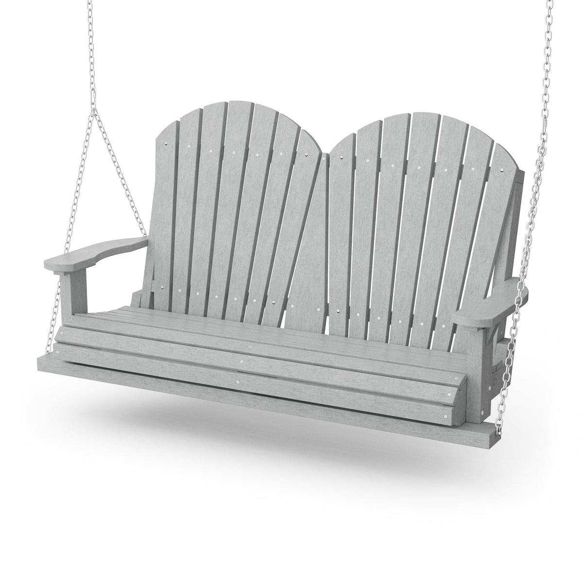 Heritage Two Seat Swing Porch Swing Light Gray / Same Color