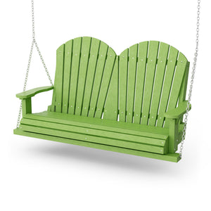 Heritage Two Seat Swing Porch Swing Lime Green / Same Color