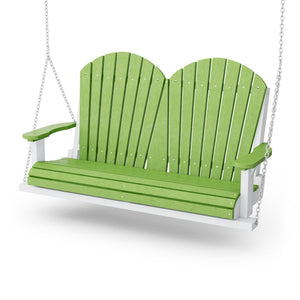 Heritage Two Seat Swing Porch Swing Lime Green / White
