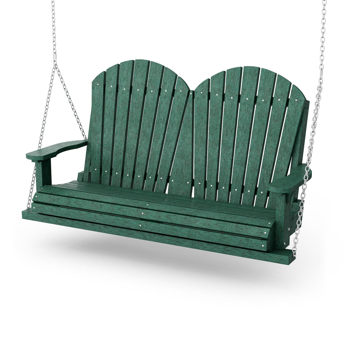 Heritage Two Seat Swing Porch Swing Turf Green / Same Color