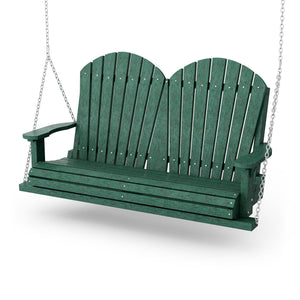 Heritage Two Seat Swing Porch Swing Turf Green / Same Color