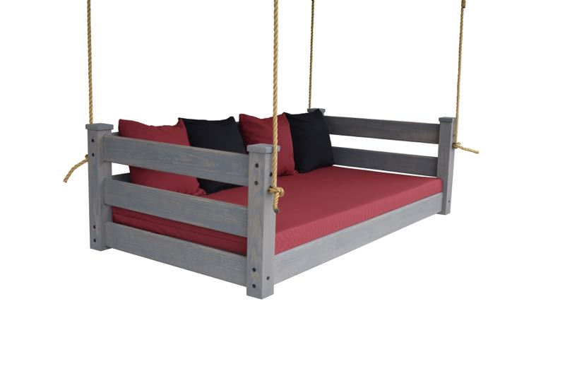 Homestead Hanging Daybed with Rope or Chain - Twin or Full Beds