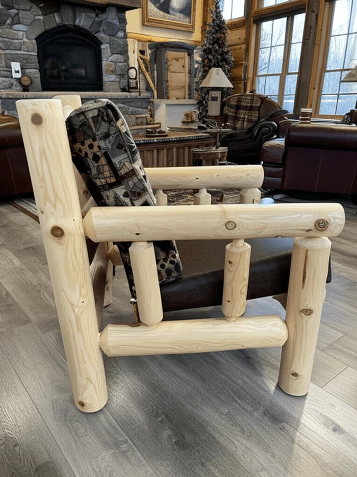 Lakeland Frontier Log Chair Lounge Chair