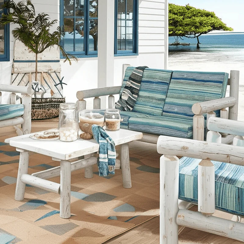 Lakeland Frontier Log Loveseat Lounge Chair