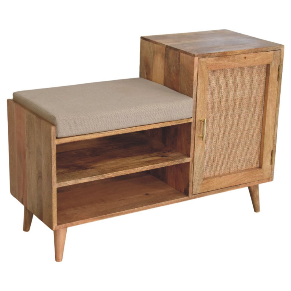 Larissa 2 Slot Hardwood Bench Unit Bench