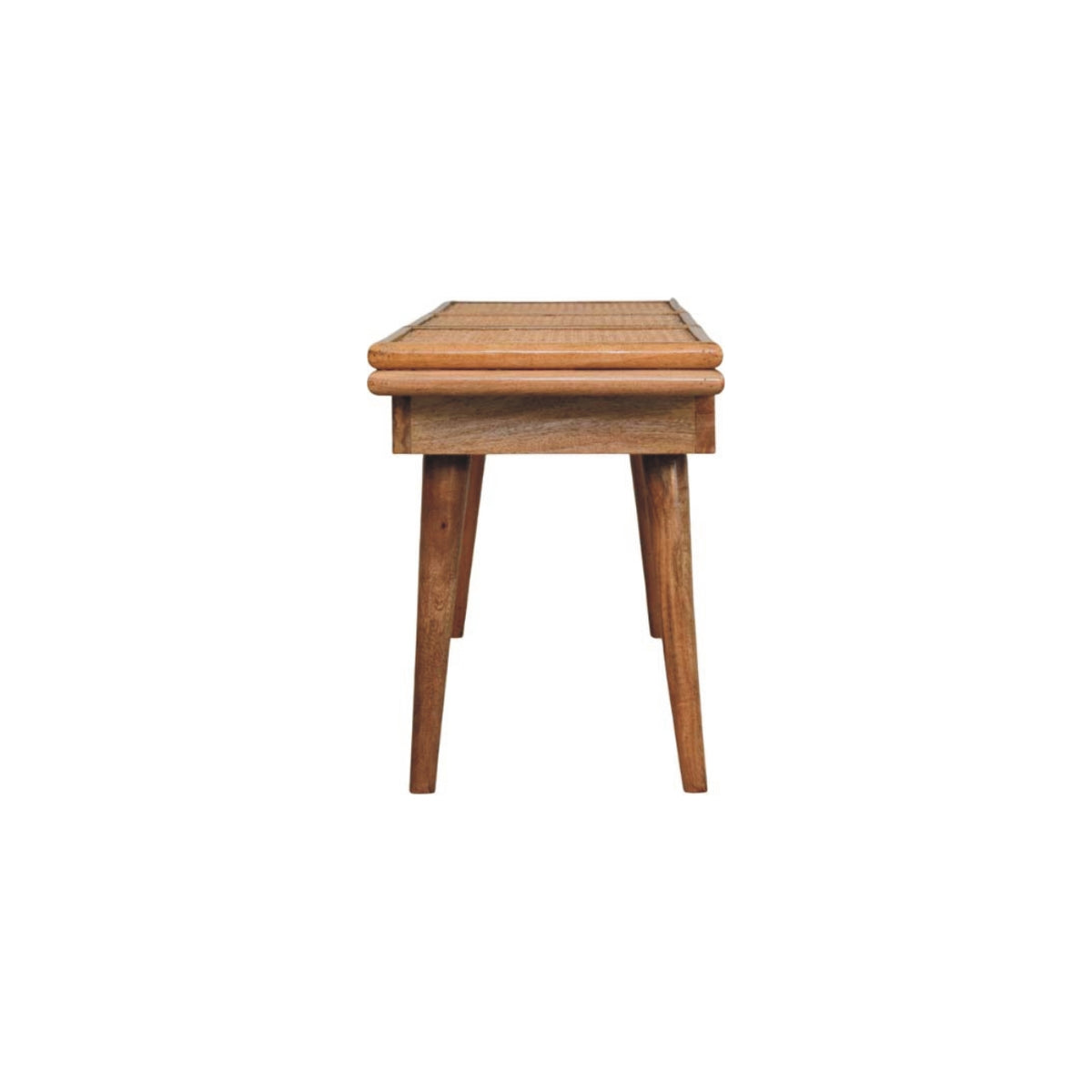 Larissa Triple Accent Hardwood Cane Bench Bench