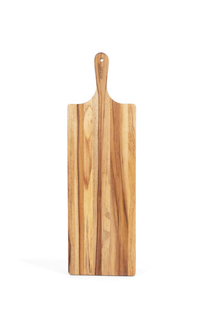 Le Charcuterie Rectangular Teak Cheese Board with Handles Board