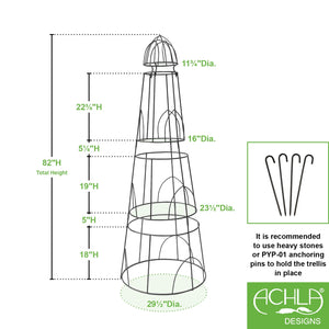 Lighthouse Pylon by Achla Designs Flower Box Brackets