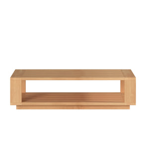 Lothair Rectangular Teak Outdoor Coffee Table Outdoor Table