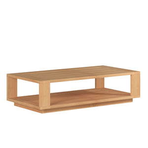 Lothair Rectangular Teak Outdoor Coffee Table Outdoor Table