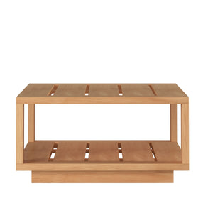 Lothair Rectangular Teak Outdoor Coffee Table Outdoor Table