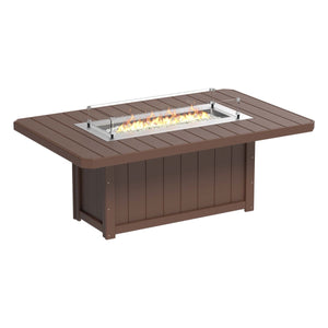Lumin Rectangular Fire Table 79″ by LuxCraft Outdoor Table