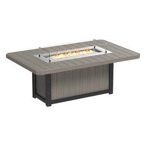 Lumin Rectangular Fire Table 79″ by LuxCraft Outdoor Table