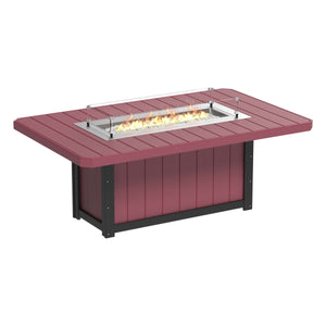 Lumin Rectangular Fire Table 79″ by LuxCraft Outdoor Table