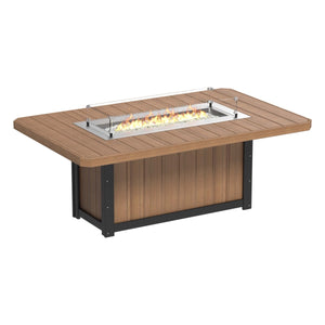 Lumin Rectangular Fire Table 79″ by LuxCraft Outdoor Table