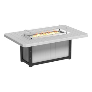 Lumin Rectangular Fire Table 79″ by LuxCraft Outdoor Table