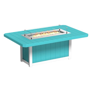 Lumin Rectangular Fire Table 79″ by LuxCraft Outdoor Table