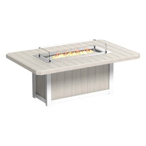 Lumin Rectangular Fire Table 79″ by LuxCraft Outdoor Table