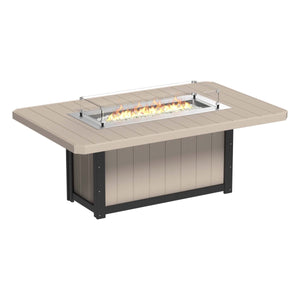 Lumin Rectangular Fire Table 79″ by LuxCraft Outdoor Table