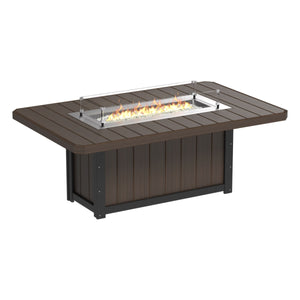 Lumin Rectangular Fire Table 79″ by LuxCraft Outdoor Table