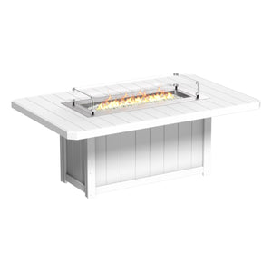 Lumin Rectangular Fire Table 79″ by LuxCraft Outdoor Table