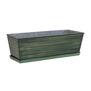 Medium Green Flower Box Tray Kit by Achla Design Flower Box Brackets