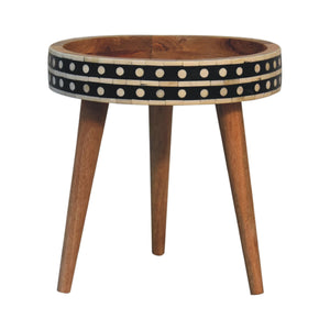 Mini Pattern Nordic End Table Bench