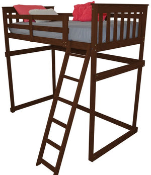 Mission Loft Bed w Side Ladder Ladders Twin / Asbury