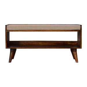 Mud Linen Nordic Storage Bench Bench