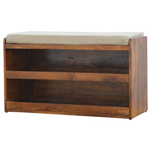 Mud Linen Shoe Bench Bench